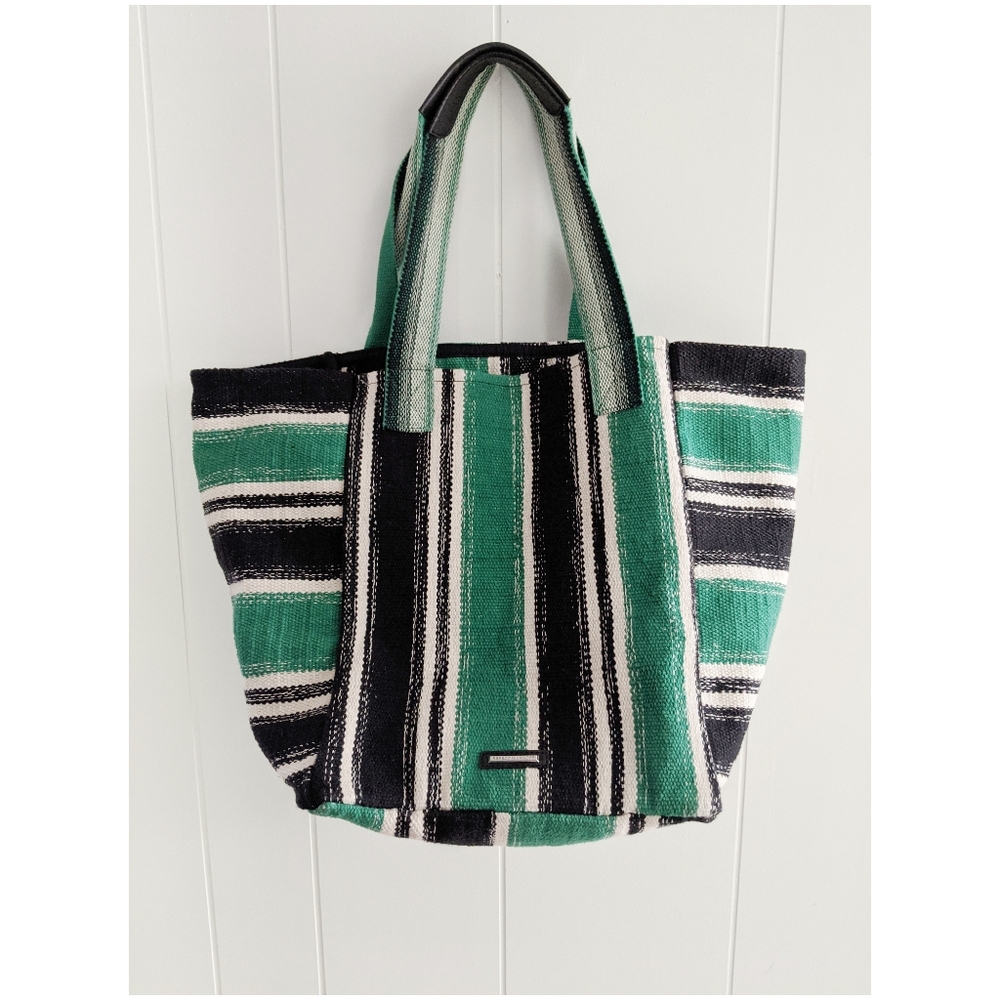 Rebecca Minkoff New Serra Woven Canvas Tote Bag